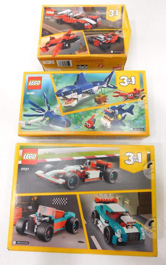 Creator Factory Sealed Sets 31100: Sports Car 31127: Street Racer & 31088: Deep Sea Creatures image number 5