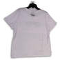 NWT Womens White Round Neck Short Sleeve Pullover T-Shirt Size X-Large image number 2
