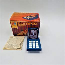 Vintage 1977 Milton Bradley Comp IV Computer Numbers Game Manual Score Pad
