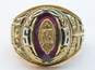 Vintage 10K Yellow Gold 1981 Ruby Class Ring 14.3g image number 2