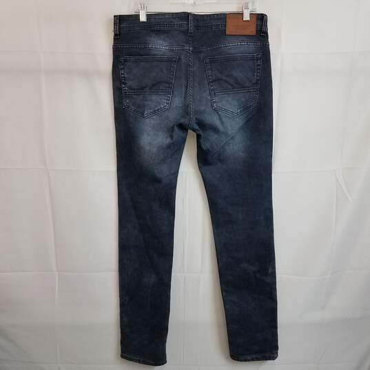 Jack and Jones men's dark wash made in Italy slim fit jeans 36 x 33 image number 2