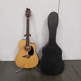 Brown Kona Acoustic Guitar w/ Case