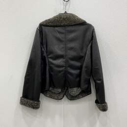 Armani Collezioni Womens Black Scale Shawl Collar Long Sleeve Jacket Sz 14 W/COA alternative image