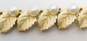 Vintage Crown Trifari Gold Tone Leaf & Faux Pearl Necklace 43.5g image number 4