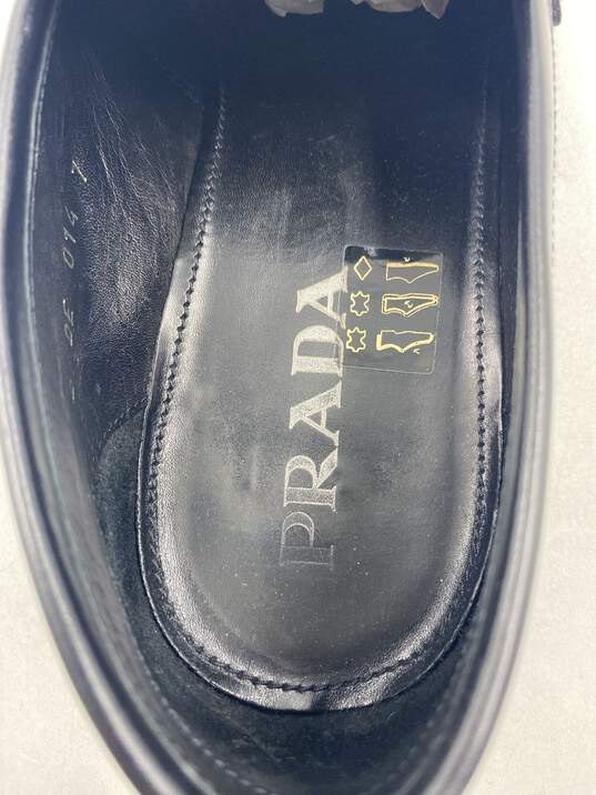 Prada Black Loafer Dress Shoe Men 7 image number 5