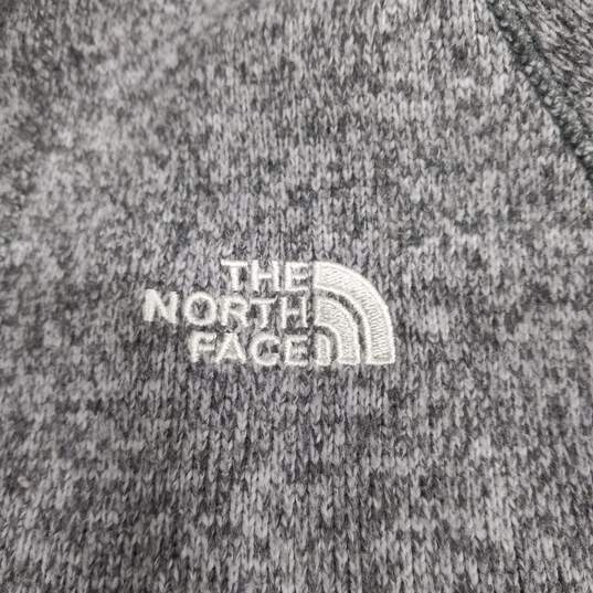 The North Face Gray Half Zip Sweater Hoodie Women's Size M image number 4