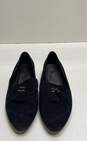 Karl Lagerfeld Clover Black Suede Tassel Flats Loafers Shoes Size 10 M image number 5