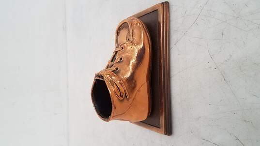 Vintage Bronze Baby Shoe image number 1