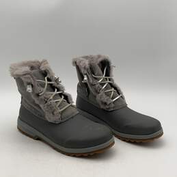 Sperry Womens Maritime STS84506 Gray Round Toe Water Repel Snow Boots Size 11