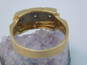 Men's Vintage 14K Yellow Gold 0.10 CTTW Round Diamond Ring 5.6g image number 8