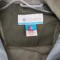 Columbia WM's Lightweight Insulted Army Green Button & Zip Windbreaker Size M image number 3