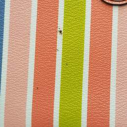 Coach Multicolor Stripe Leather Wristlet alternative image