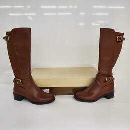 Franco Sarto L-Celines Knee High Leather Boots W/Box Size 8M