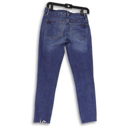 Womens Blue Denim Medium Wash Pockets Stretch Skinny Leg Jeans Size 24/4 alternative image