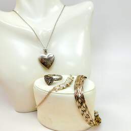 925 Sterling Silver & Diamond Accent Romantic Jewelry