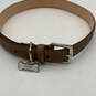 Classic 4000 Brown Leather Adjustable Buckle Dog Collar Size XL 22-26 Inch image number 2