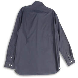 NWT Mens Black Spread Collar Long Sleeve Button-Up Shirt Size T XL alternative image