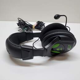 Turtle Beach Ear Force x12 Green/Black Gaming Headset with Microphone-Untested alternative image