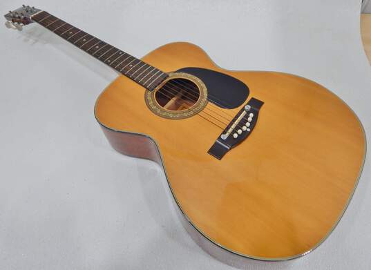 VNTG Conrad Brand 40173 Model Wooden Acoustic Guitar w/ Soft Gig Bag image number 3