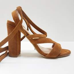 Tony Bianco Kappa Tan Suede Lace Up Sandals Womens 6.5