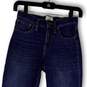 Womens Blue Denim Medium Wash High-Rise Pockets Skinny Leg Jeans Size 24 image number 3