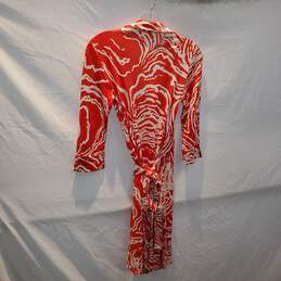 Diane Von Furstenberg Vintage Silk Tie Waist Dress Size 4 alternative image