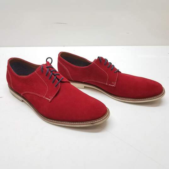 Aldo Men's Medane-61 Red Suede Oxford Shoes Size 11 image number 1