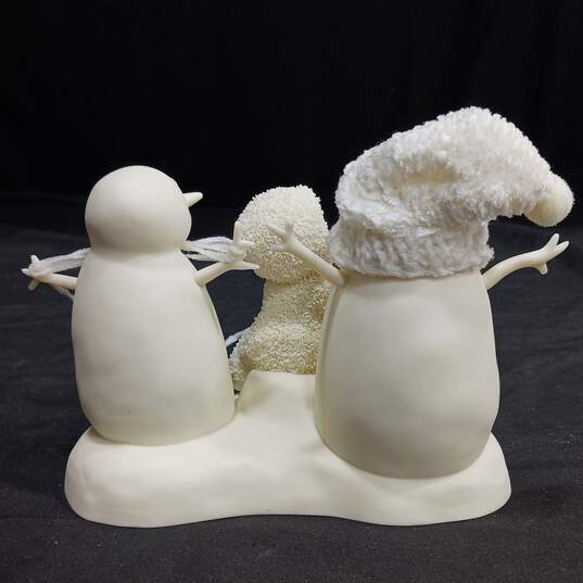 Vintage Snowbabies Hooked On Knitting Figurine w/Box image number 4
