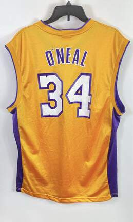 Reebok Men Gold LA Lakers Shaquille O'Neal # 34 Jersey M alternative image