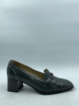 Authentic BALLY Vtg Gray Loafer Pumps W 6