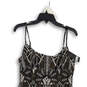 NWT Womens Black White Geometric Lace Knee Length Bodycon Dress Size 8 image number 3