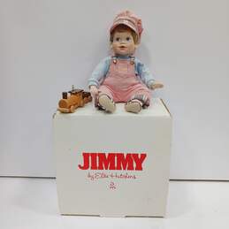 The Danbury Mint Jimmy By Elke Hutchens Doll & Train In Box