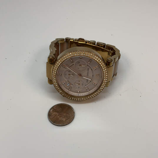 Designer Michael Kors MK5896 Chronograph Round Dial Analog Wristwatch image number 3