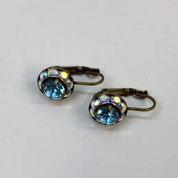 Designer Liz Palacios Gold-Tone Multicolor Crystal Cut Stone Drop Earrings alternative image