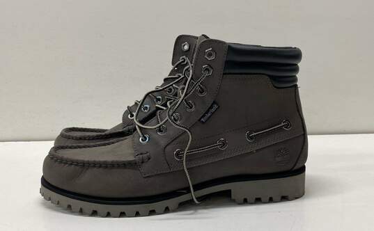 Timberland Oakwell 7 Eye Moc Toe Outdoor Hiking Boots Grey 9 image number 3