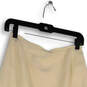 Womens White Flat Front Stretch Back Zip Straight And Pencil Skirt Size 6 image number 3