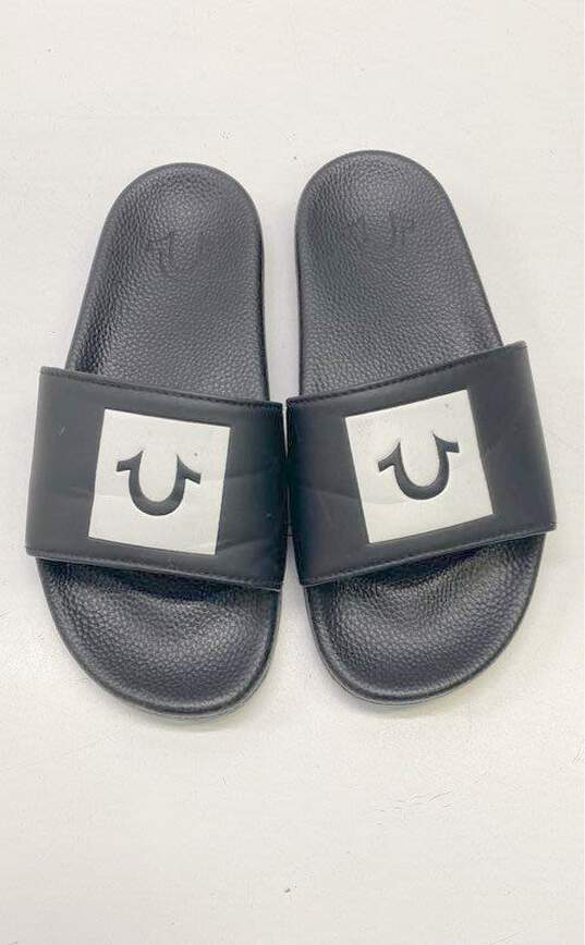 True Religion Black Slide Sandals Shoes Women's Size 5 B image number 5