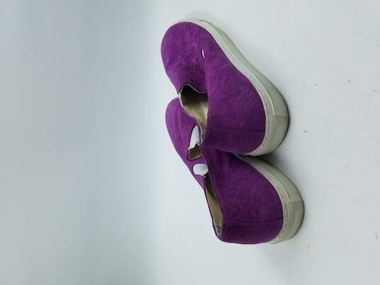 Comme des Garcons SHIRT Purple Slip-On Sneakers Men's Sz 11 image number 4