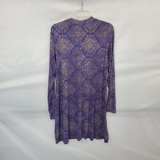 O'neill Purple Long Sleeve Midi Sheath Dress WM Size XL NWT image number 2