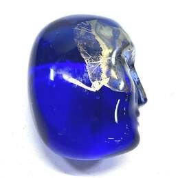 Kosta Boda Art Glass Handcrafted Blue 3in Glass Bertil Vallien Brian Sculpture alternative image