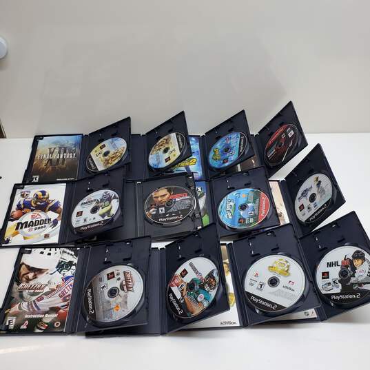 Playstation 2 - Lot of 12 Games - Kingdom Hearts Madden NHL Final Fantasy image number 2
