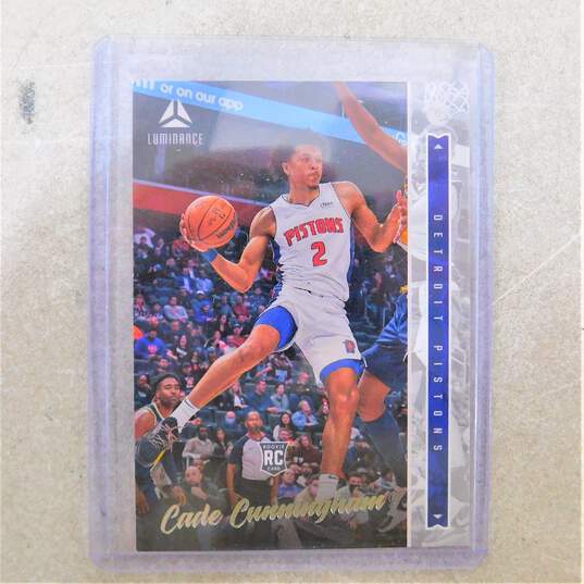 2021-22 Cade Cunningham Panini Chronicles Luminance Rookie Detroit Pistons image number 1