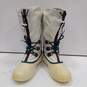 Vintage 90s Sorel Freestyle White, Purple, And Teal Snow Boots Size 9 image number 1