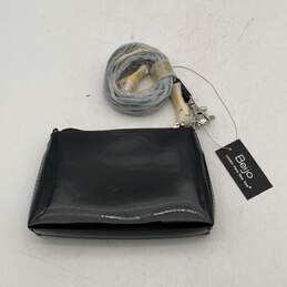NWT Beijo Womens Black Silver Detachable Strap Zipper Mini Crossbody Bag Purse alternative image