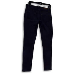 Womens Blue Denim Pockets Medium Wash Stretch Skinny Jeans Size 28 alternative image