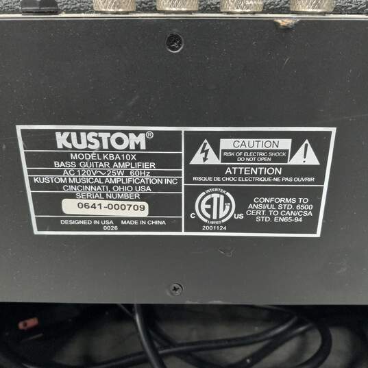 Kustom KBA10X Electric Guitar Amplifier image number 3