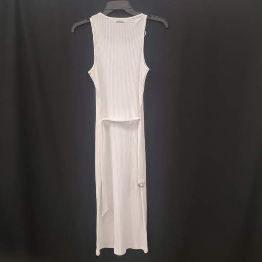 Michael Kors Women White Ribbed Dress S NWT image number 2