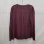 NWT Christopher & Banks WM's 100% Rayon Wine Color Blouse Size L image number 2