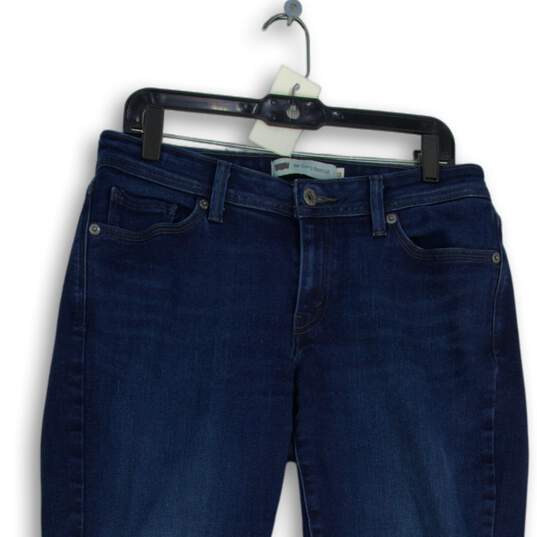 Levi's Womens 525 Blue Denim 5 Pocket Design Dark Wash Curvy Bootcut Jeans Sz 12 image number 3