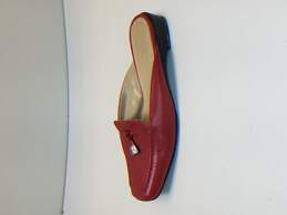 Ralph Lauren Women's Red Flats Slides Mules Size 5.5B alternative image